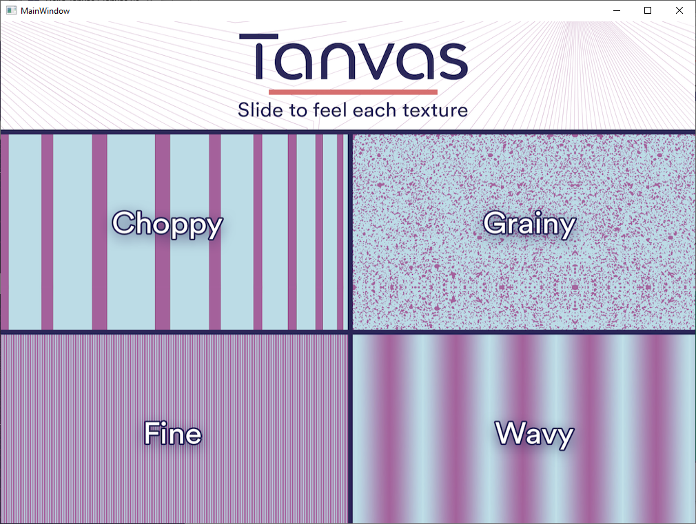 A screenshot of the Hello Tanvas example